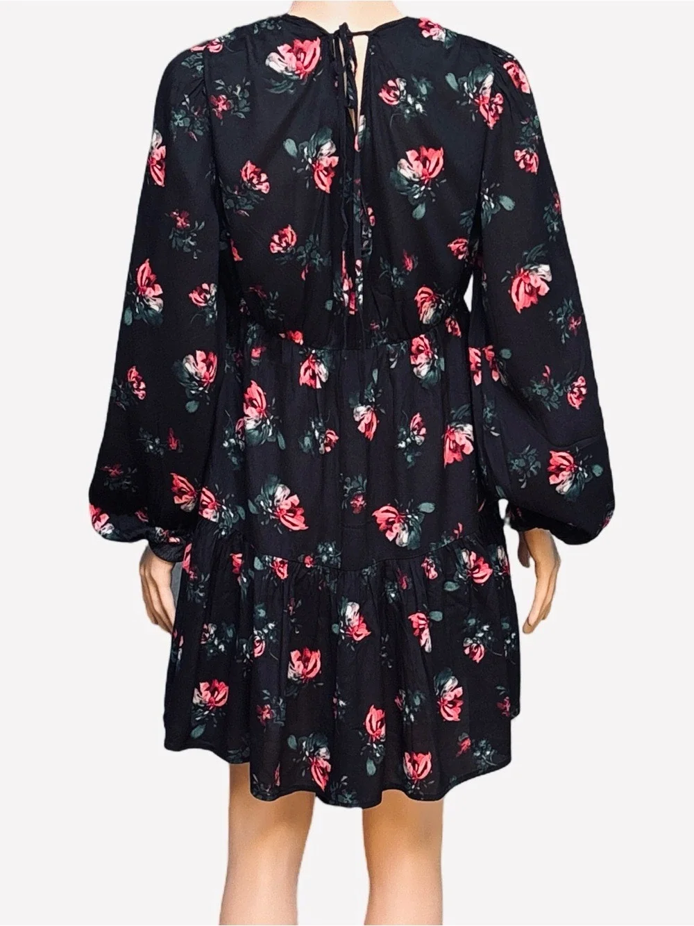 New Day Black Floral Dress S | NWT Roses